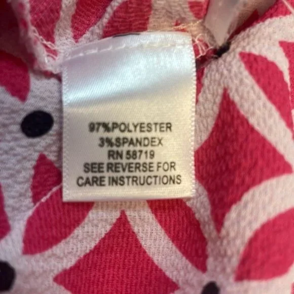 STUDIO WORKS Woman 2X Blouse Pink Front ZIP & 2 Pocket - Picture 15 of 15